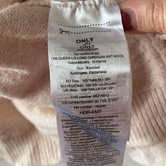 ONLY long cardigan, size xs - Picture 3 of 6